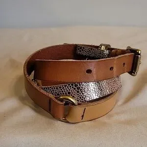 Fossil | Accessories | Fossil Brown Gold Leather Belt With  display picture 2
